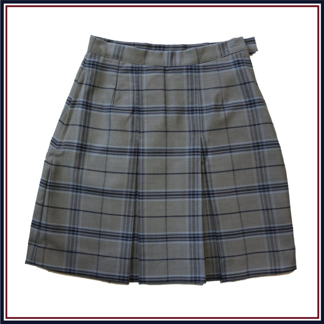 Grey plaid 2025 skirt juniors